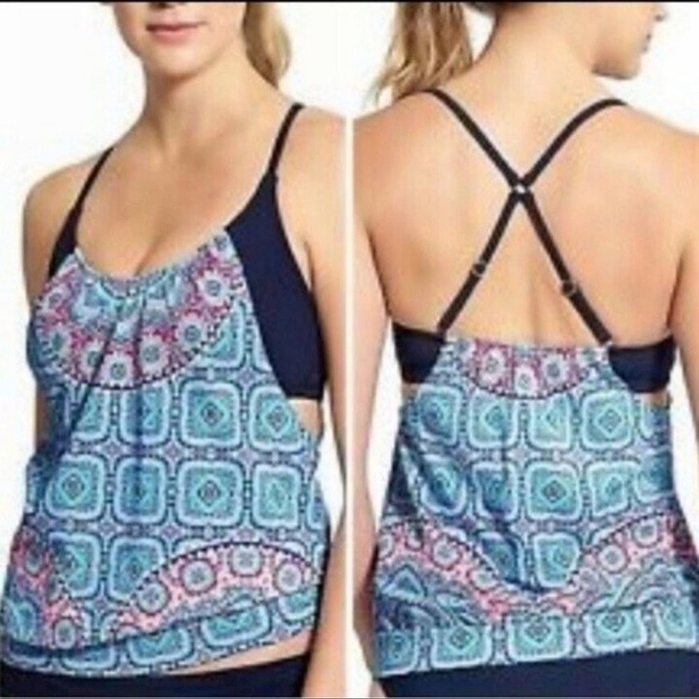 Athleta Fiji Blousy Swim Tankini